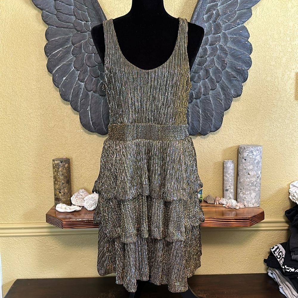 H&M Shiny Tri Layered Dress